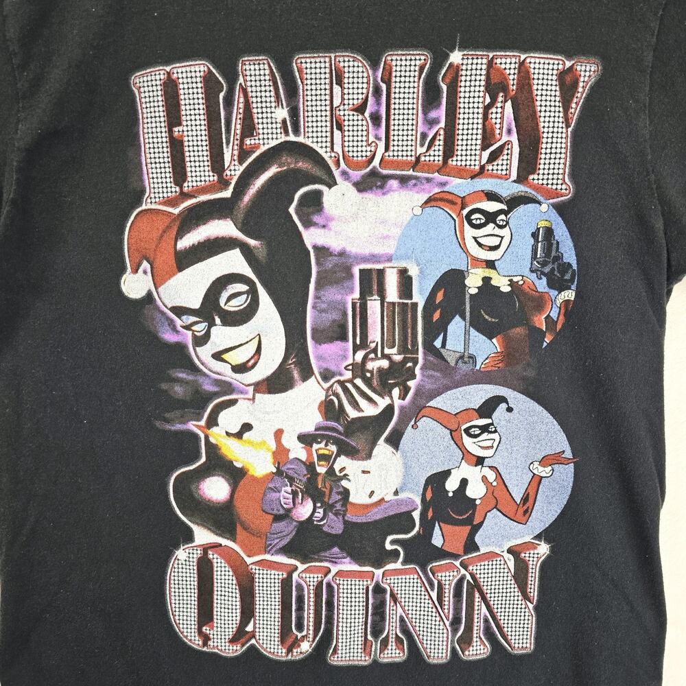 Harley Quinn Shirt Mens Small Cartoon Rap Tee DC Comics Joker Batman - Picture 3 of 8
